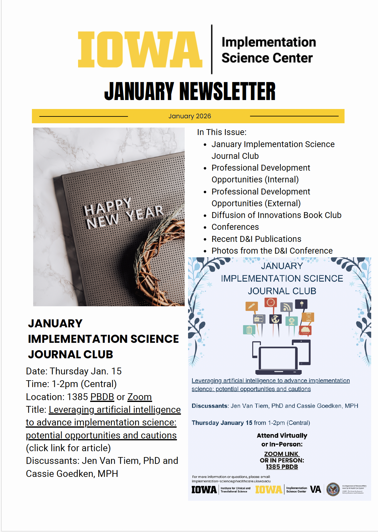 Jan Newsletter Cover Image